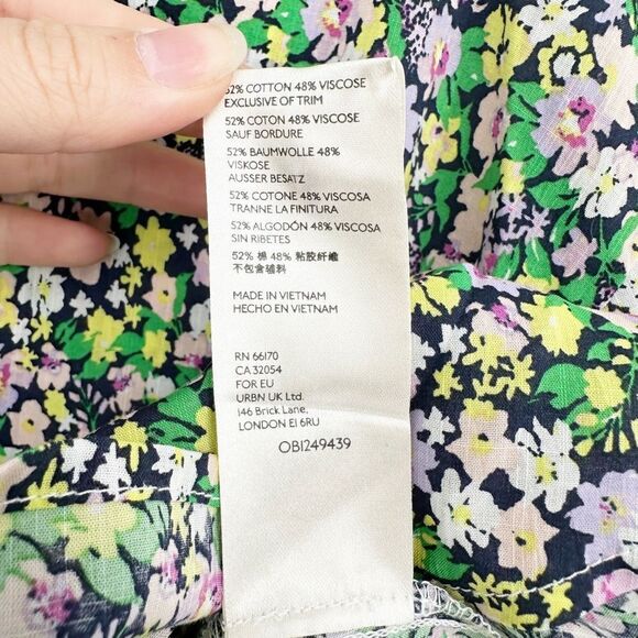 Maeve Anthropologie Ashleigh Puff Sleeved Button Down Blouse Floral Women's S - Picture 9 of 10